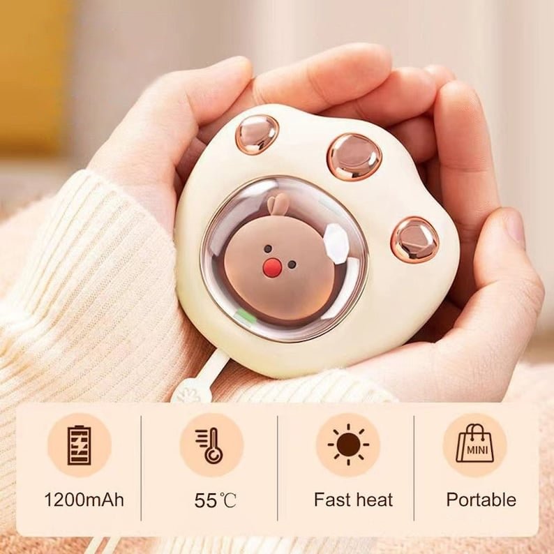 (🎄🎅Christmas Sale - 50% OFF🎁) Mini Electric Cat Paw Hand Warmer-131°F/ 55 °C
