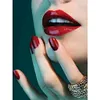 Diamond Painting -DIY Round Drill Red Lipped Woman