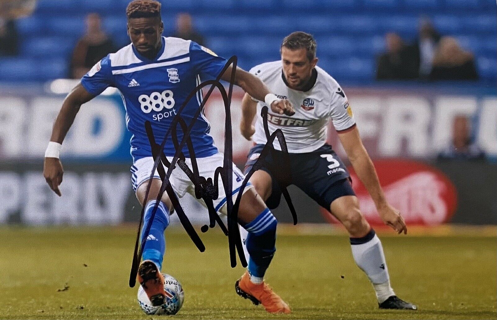 Omar Bogle Genuine Hand Signed Birmingham City 6X4 Photo Poster painting