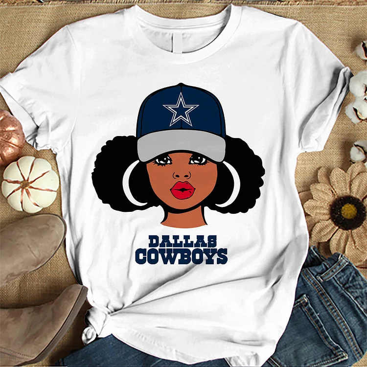 Dallas Cowboys Women's White Relaxed T-Shirt