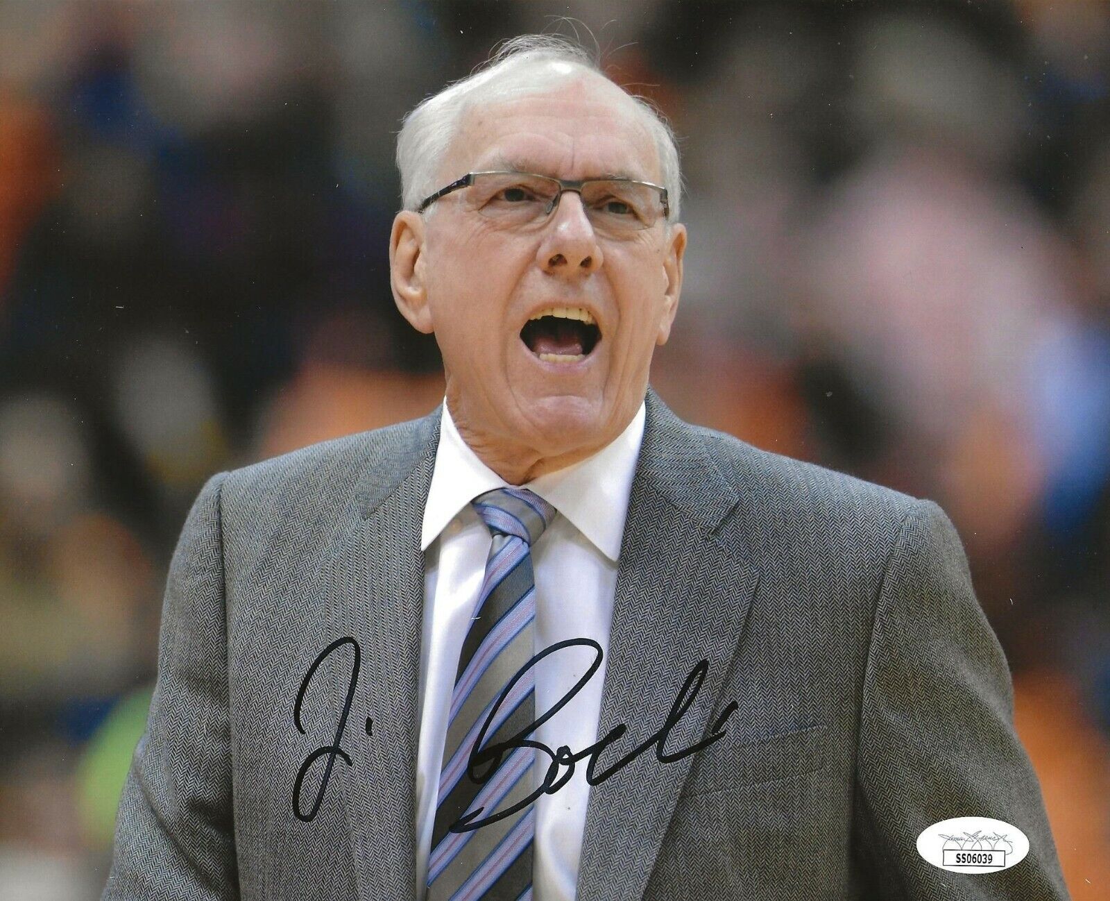 Jim Boeheim signed Syracuse Orange 8x10 Photo Poster painting autographed JSA