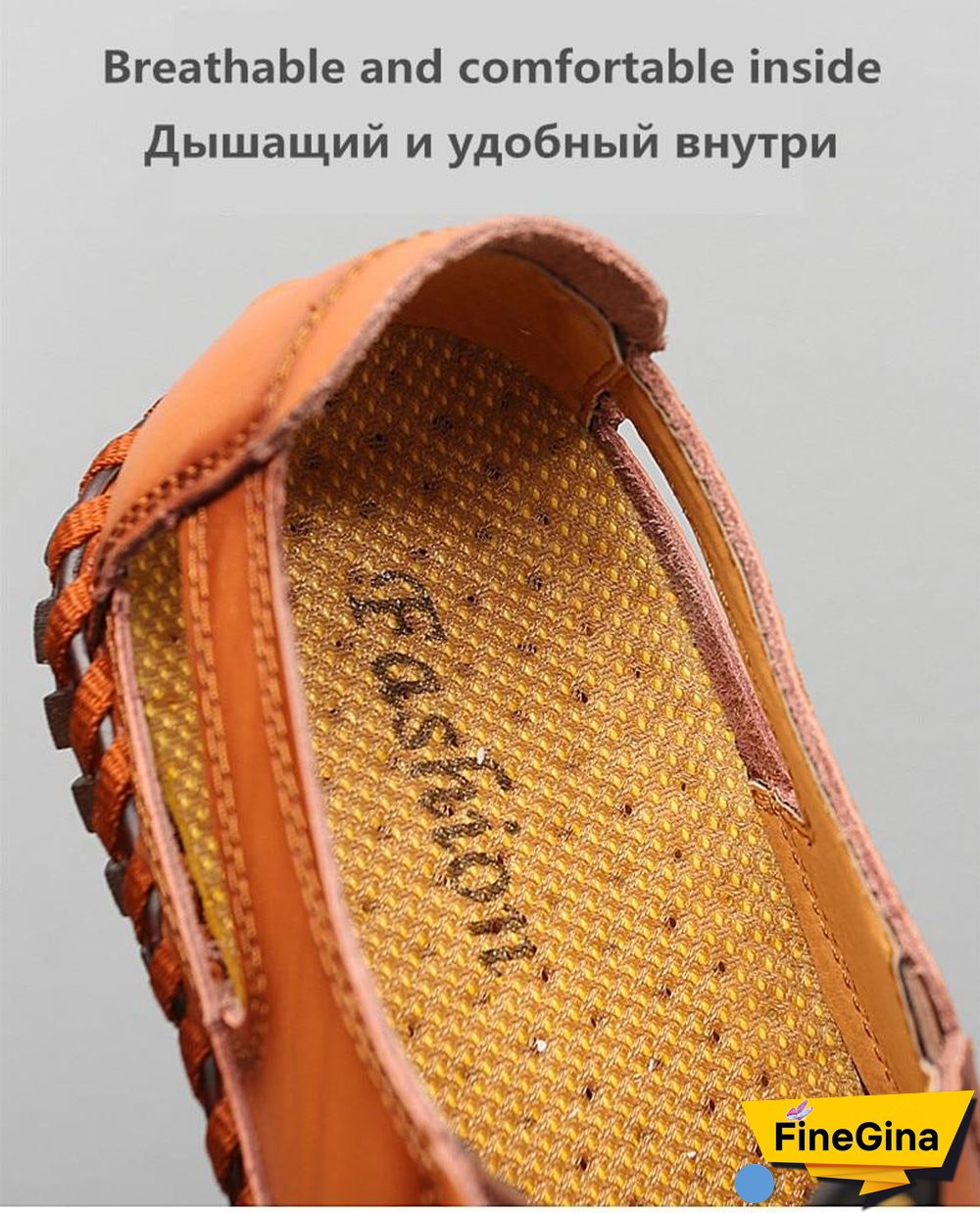 Leather Men Sandals Outdoor Flip Flop Casual Shoes Men Shoes