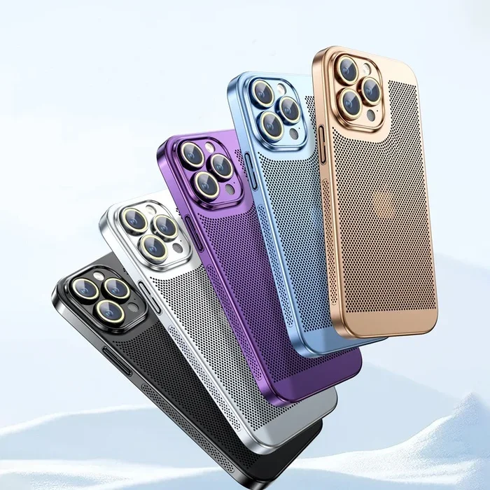 New IPHONE Electroplating Heat Dissipation Mobile Phone Case