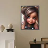 >SALE<5D DIY Full Round Drill Diamond Painting Curly Haired Big Eyed Girl Decor30x40cm
