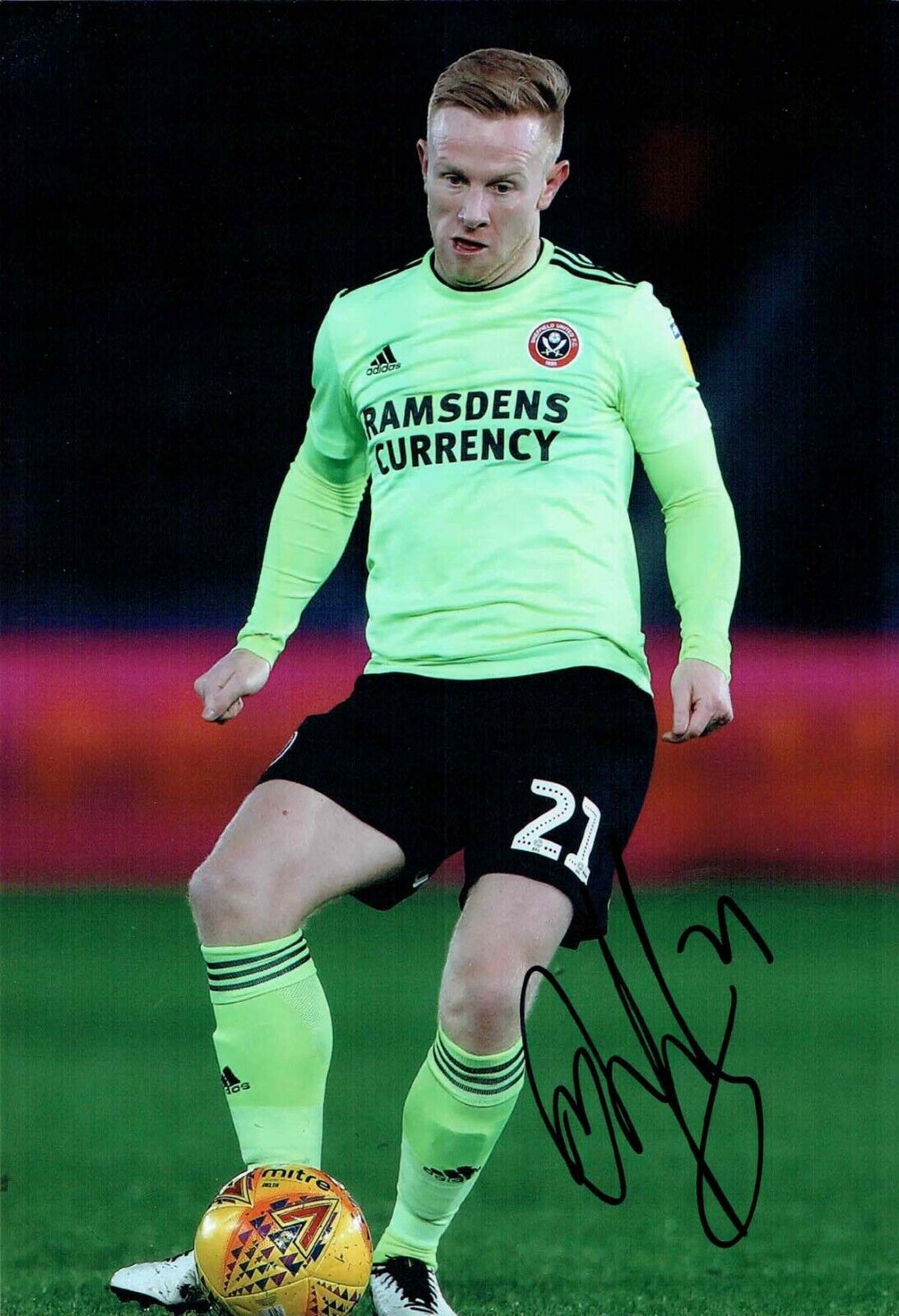 Mark DUFFY Sheffield United Signed Autograph 12x8 Photo Poster painting 1 AFTAL COA SUFC Blades