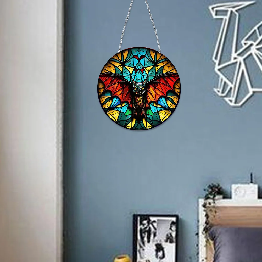 DIY Bat Diamond Dots Art Cool Home Garden Decoration
