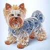 5D bricolage partiel forme sp&eacute;ciale foret diamant peinture kit d&eacute;cor chien30x30cm
