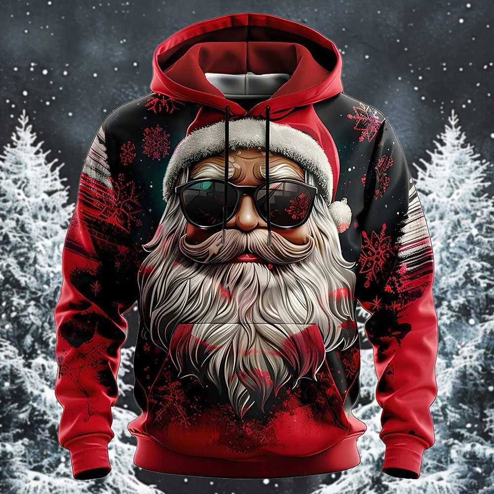3D Print Christmas Ugly Hoodie-inspireuse