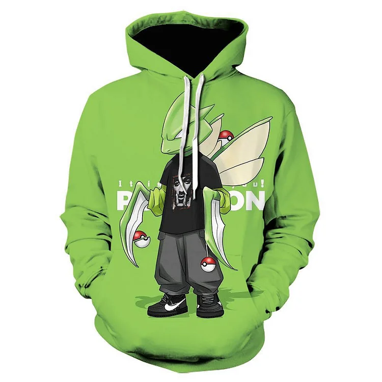 Men and Women Pokemon Pikachu Coat Cartoon Anime Pet Small 3D Digital