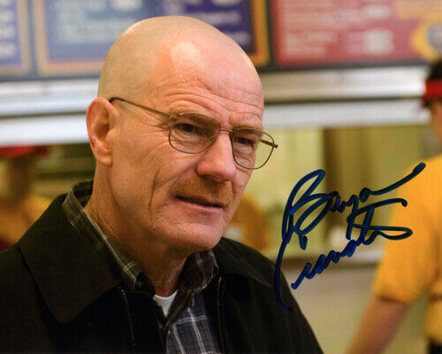 Autographed Photo Poster painting Bryan Cranston signed 8 x 10