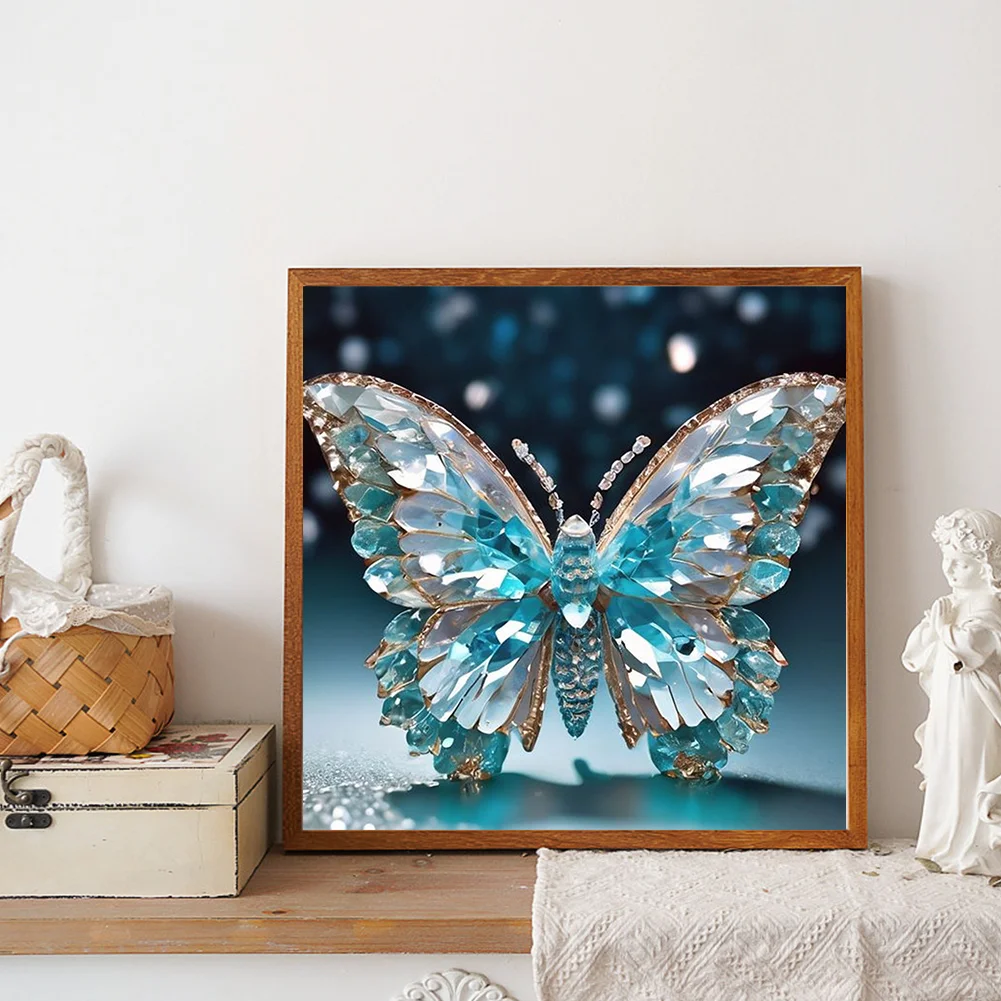 Diamond Painting - Full Round Drill - Butterfly(Canvas|30*30cm)