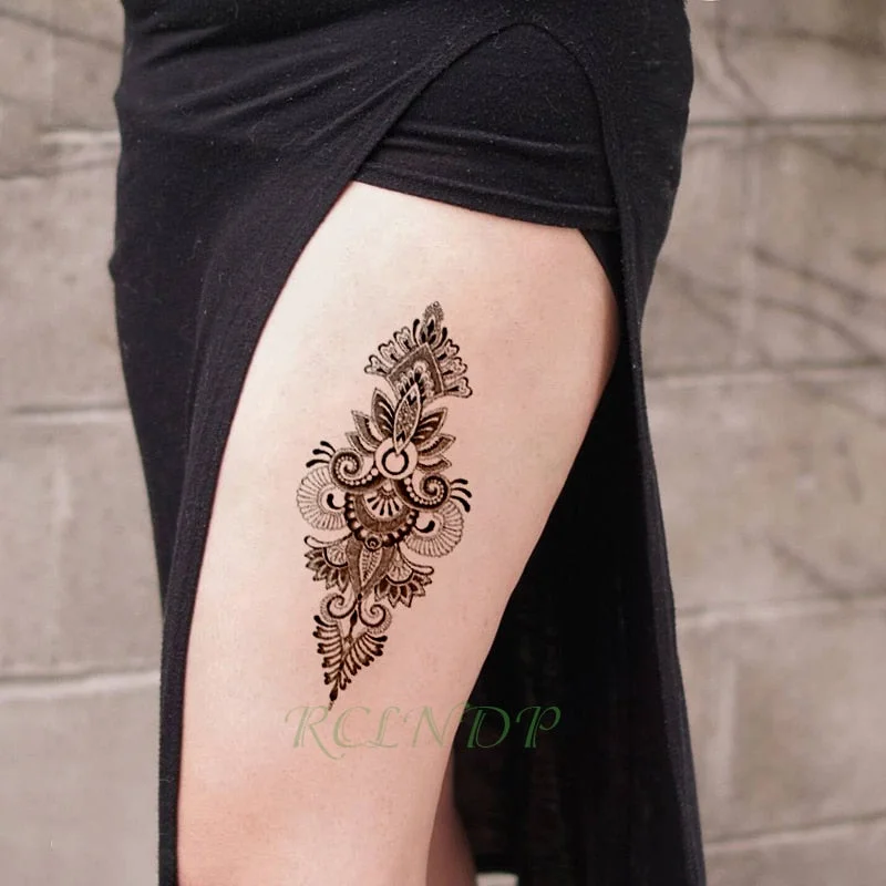 Waterproof Temporary Tattoo Sticker Arabic Letter Heart Love Pattern Personality Fake Tatoo Flash Tatto for Girl Women Men