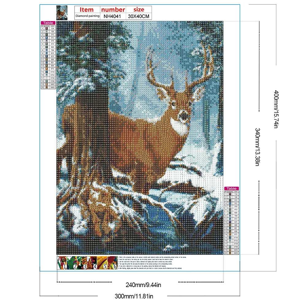 Diamond Painting - Full Round Drill - Elk(Canvas|30*40cm)