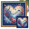 Heart-Shaped Flowers-11CT Stamped Cross Stitch 40*40cm/15.75*15.75in tapestrymarket