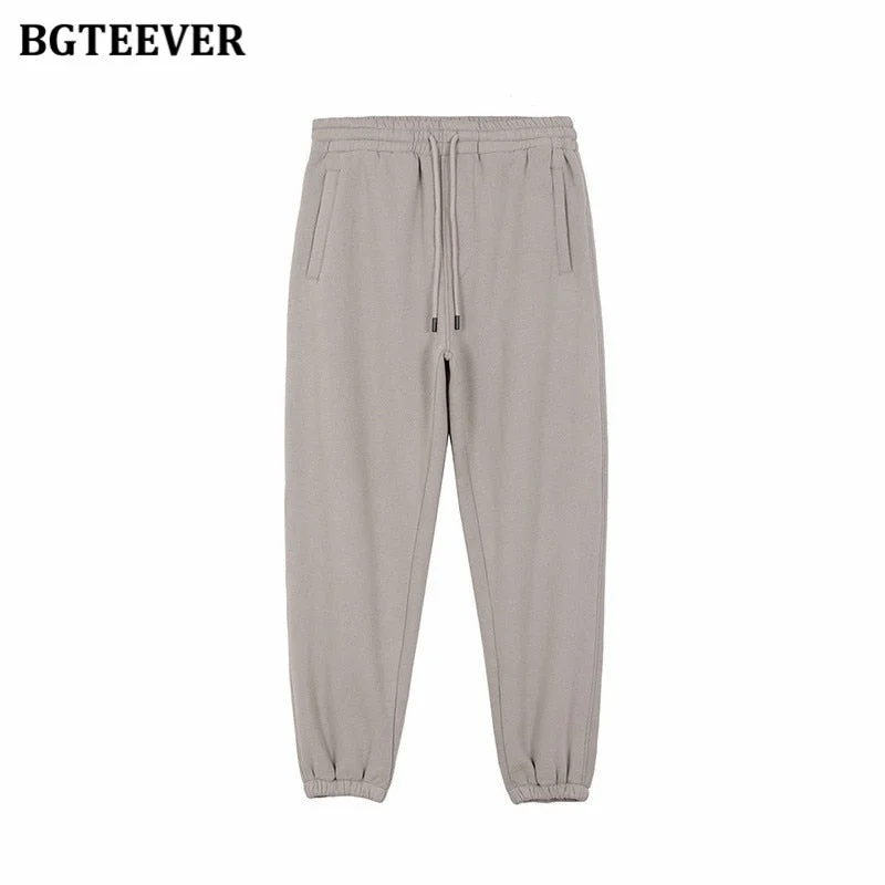 BGTEEVER Winter Thicken Fleece Women Couple Sweatshirt Cotton Oversized Hoodies Sweatshirts Female Warm Pullovers Jacket