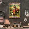 Farm girl with horse and dog - Vintage Metal Signs(8*12Inch/12*16Inch) - Farm