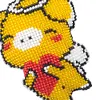 Pig Beaded Counted Cross Stitch Ornament Kit Cross Stitch Bead Keychain (B)
