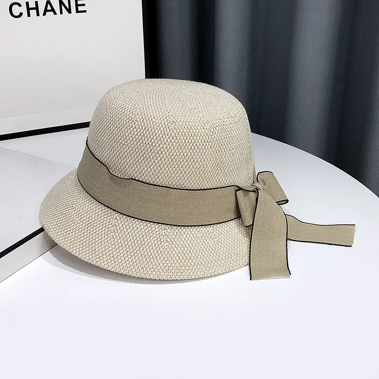 Kpop women elegant bucket hat