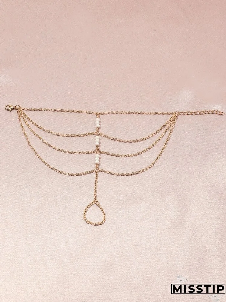 Beaded Layered Mittens Bracelet