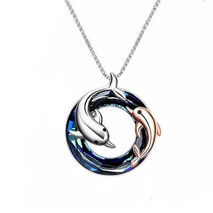 Dolphin Crystal Necklace