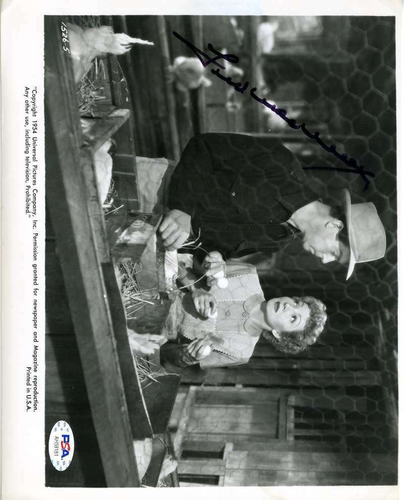 Fred Macmurry PSA DNA Coa Signed 8x10 Photo Poster painting Autograph