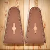Leather Bow Tip Protector Bow Limb Guard Portable for Recurve Bow (Light Brown)