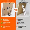 6 Pcs Picture Frame Bracket with Self-Adhesive Photo Frame Bracket Display Stand