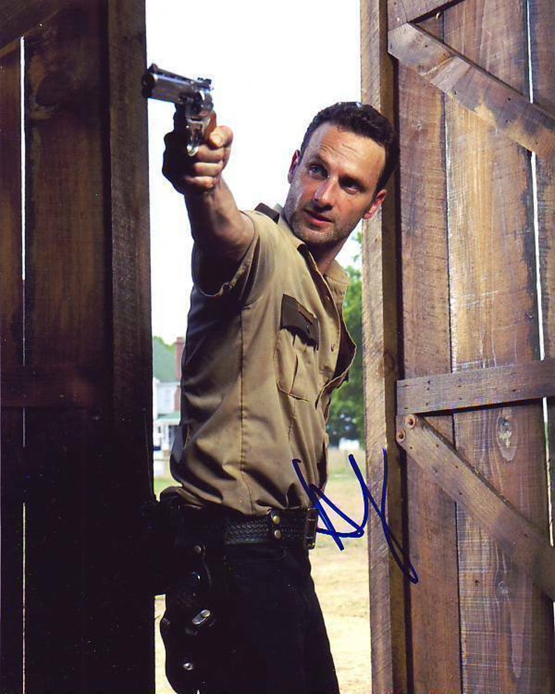 Andrew lincoln signed autographed the walking dead rick grimes 8x10 Photo Poster painting