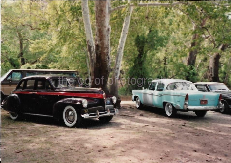 CLASSIC CARS Vintage FOUND Photo Poster painting Original COLOR Snapshot02 28 U