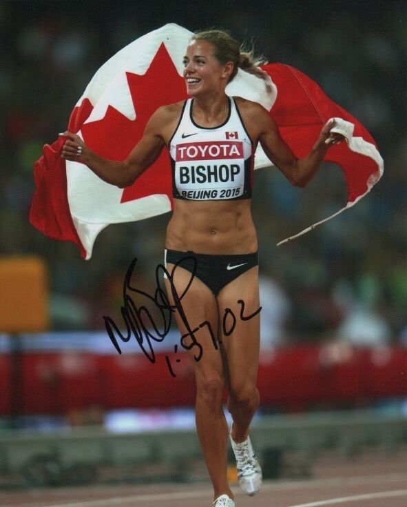 Melissa Bishop Canada Sprinter Autographed Signed 8x10 Photo Poster painting COA #10