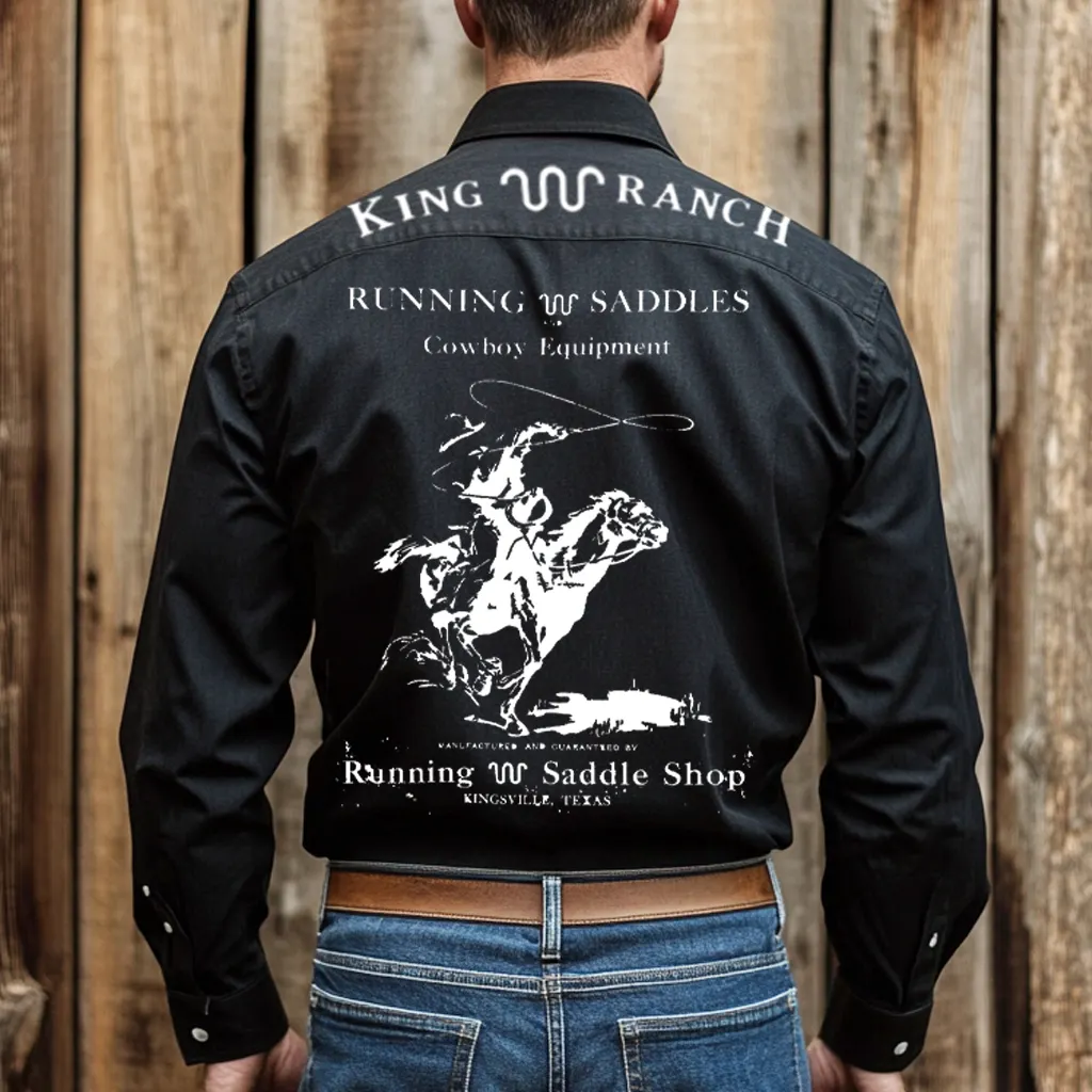 Men's Retro Long-sleeved Shirt, Casual And Elegant
