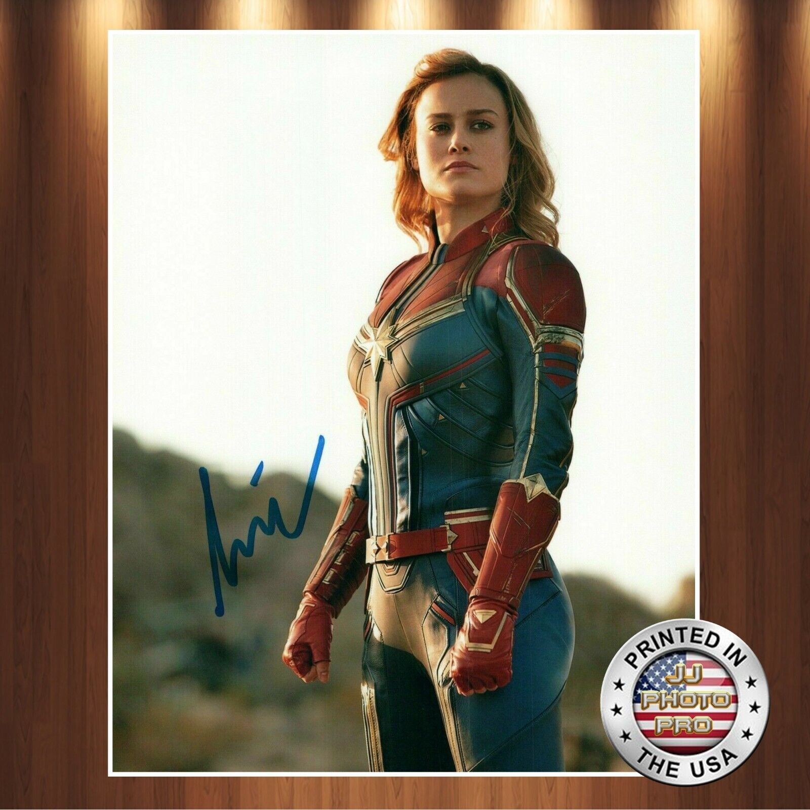 Brie Larson Autographed Signed 8x10 Photo Poster painting (Captain Marvel) REPRINT