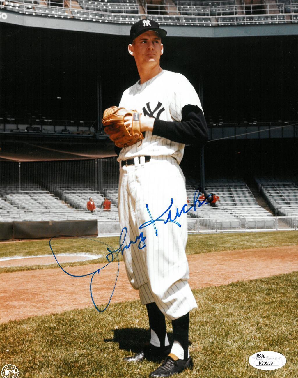 John Kucks Signed NY Yankees Authentic Autographed 8x10 Photo Poster painting JSA #R98559