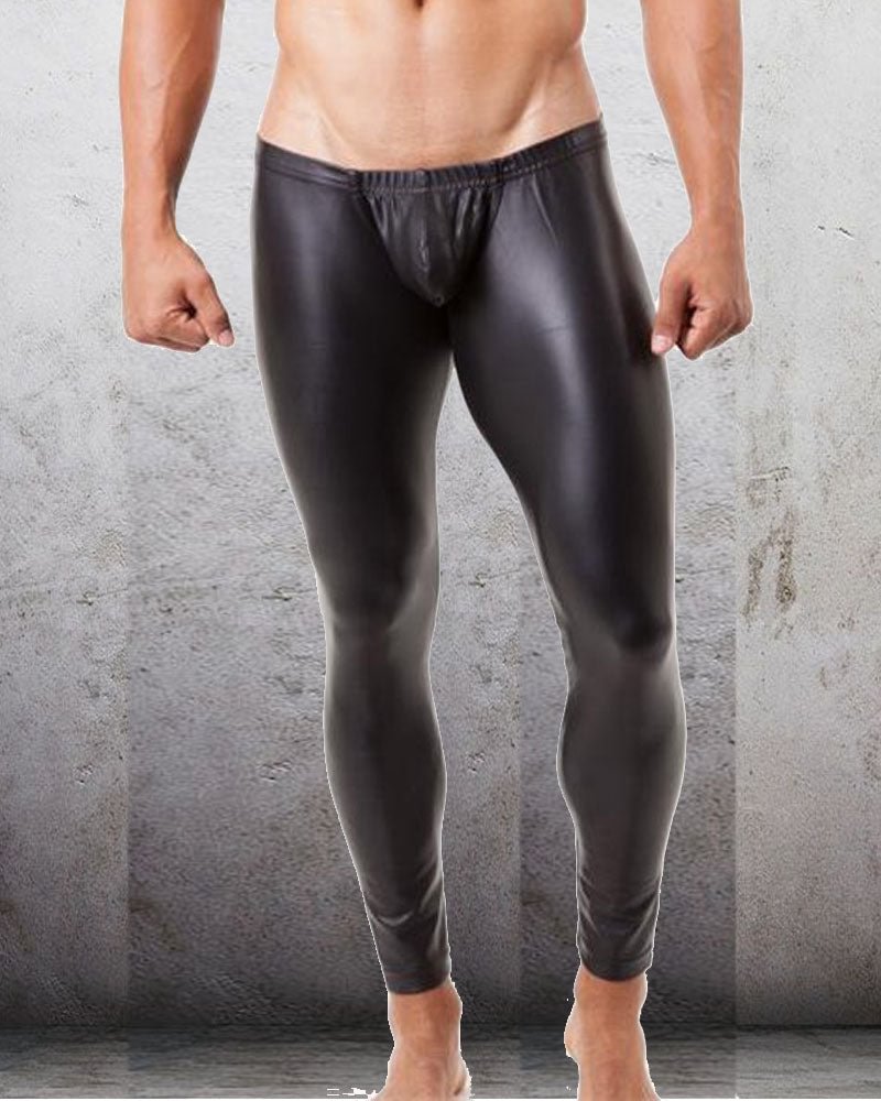 Sexy Skinny Patent Leather Casual Pants