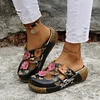Gioiacombo&trade; 2022 Nuovi sandali a punta tonda in stile etnico con fiori
