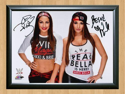 Bella Twins Nikki Brie Signed Autographed Photo Poster painting Poster Print Memorabilia A3 Size 11.7x16.5