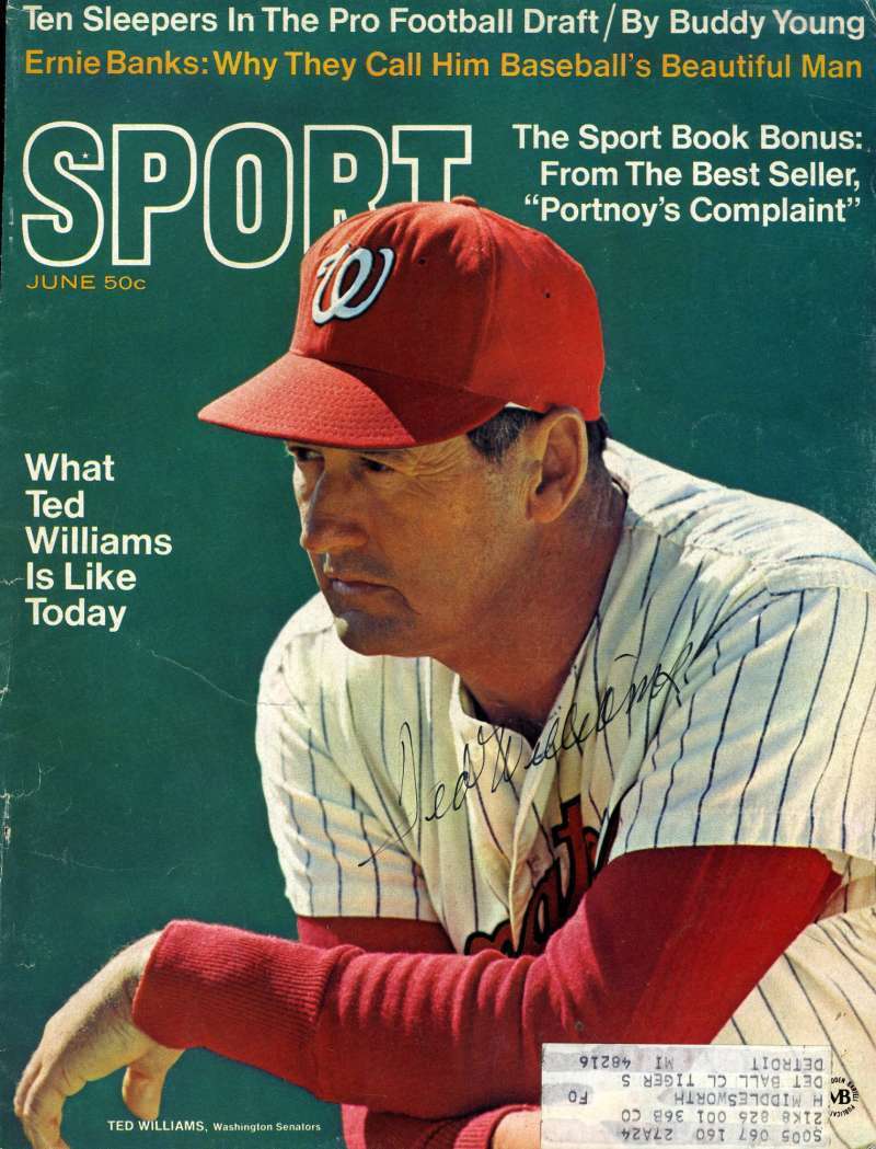 Ted Williams Jsa Authentic Hand Signed Sports Magazine Cover Autograph