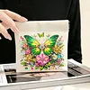 Diamond Painting Green Butterfly PU Storage Bag Coin Purse