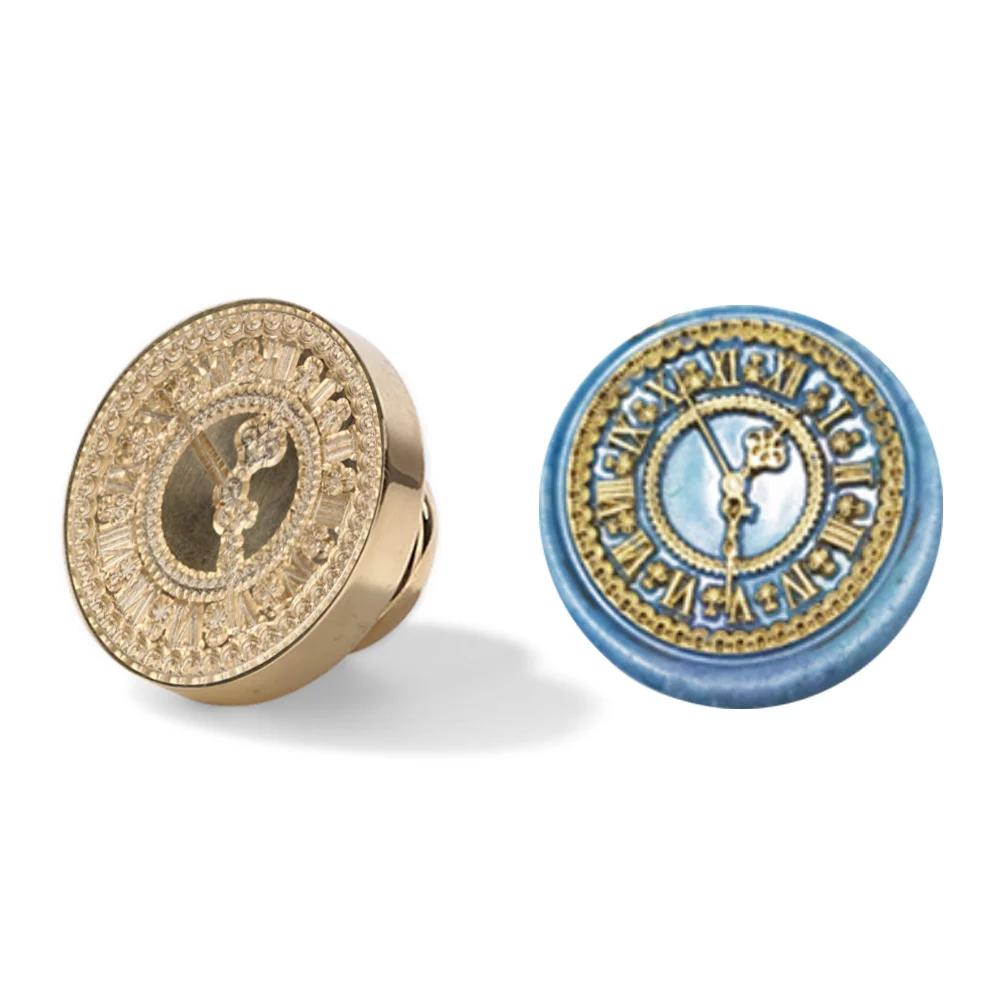 Vintage Clock Sealing Wax Invitations Stamp Replace Copper Head Hobby Tools