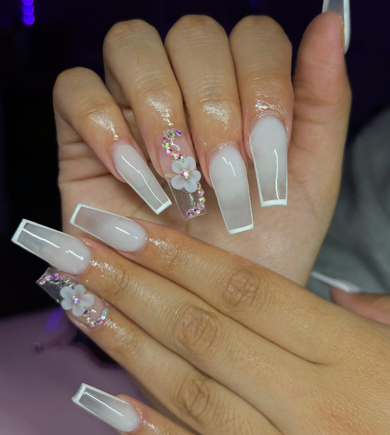 White Ombre Nail Designs Effortless Elegance at Your Fingertips Morovan