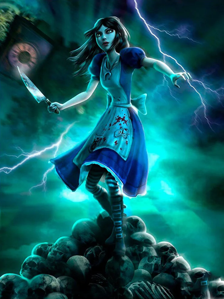 Horror Doll Girl 40*50CM(Canvas) Full Round Drill Diamond Painting gbfke
