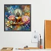 Buddha Statue - runder Bohrer Diamantmalerei - 40*40cm