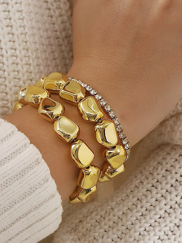 Rhine Stones Geometric Normcore Bracelet Accessories