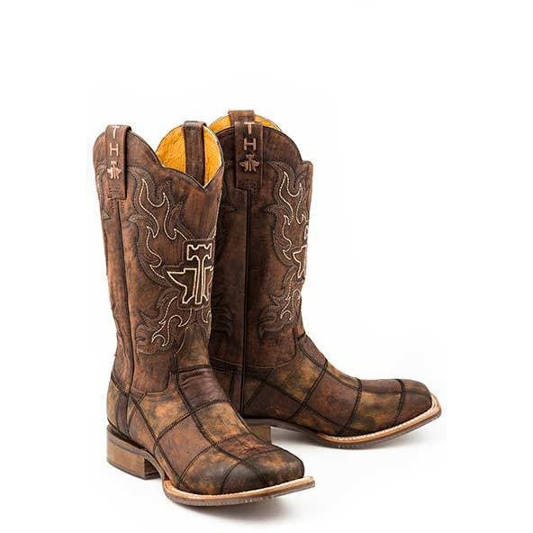 Men's Tin Haul Dead Or Alive Boots with Wanted Sole Handcrafted Cognac