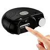2 in 1 Electric Nail Clipper & Polisher Rechargeable Automatic Nail Trimmer with LED Light & Clip Storage Suitable for Adults and Elderly