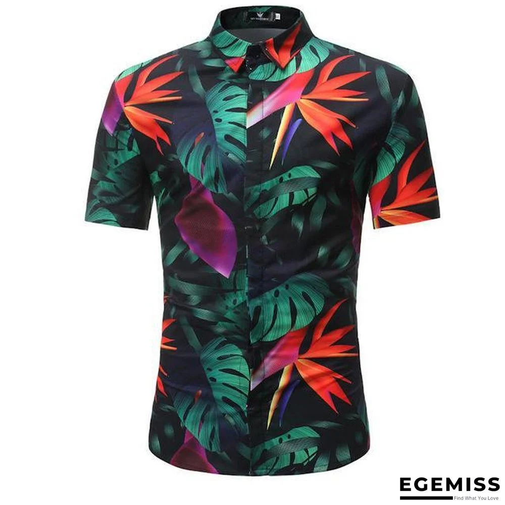Men Fashion Style Short Sleeve Hawaiian Shirt | EGEMISS