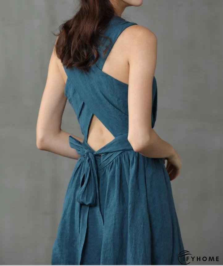 Cross Back Cocktail Dress | IFYHOME