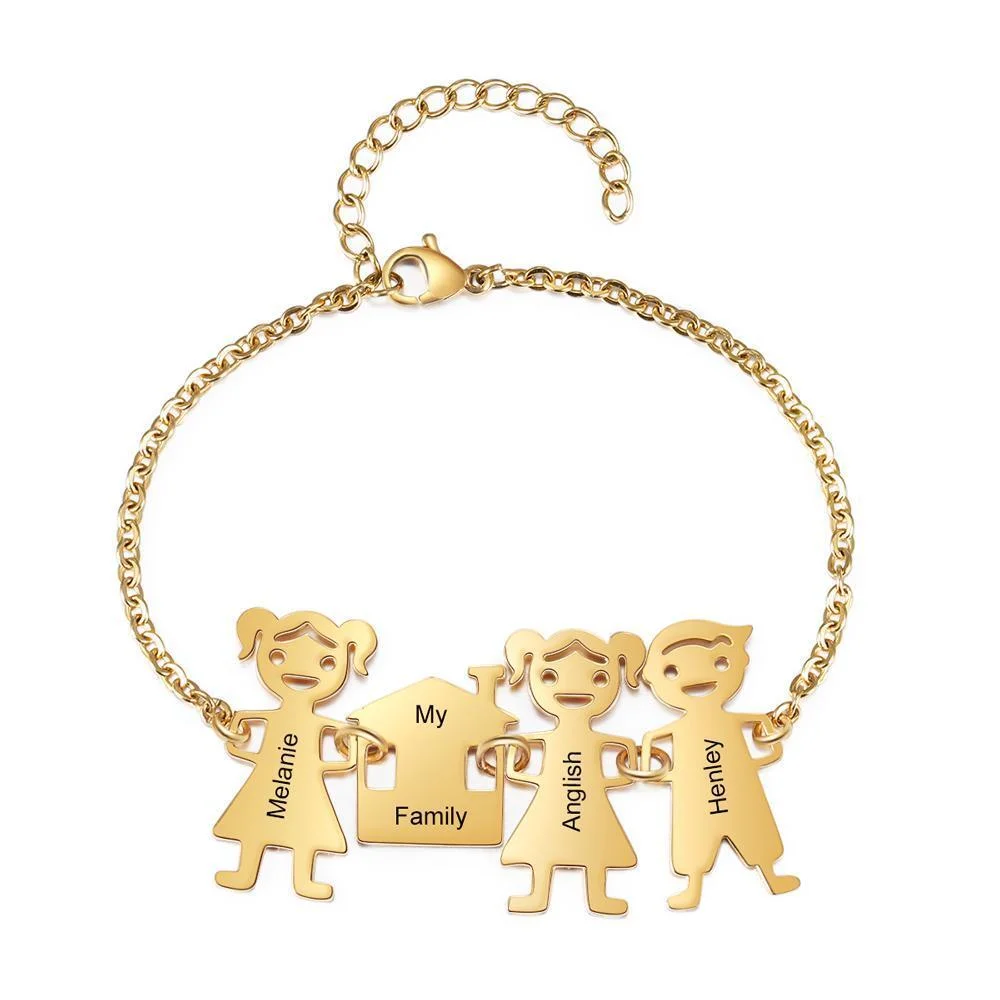 Personalisiertes Armband mit 3 Kinderzauber