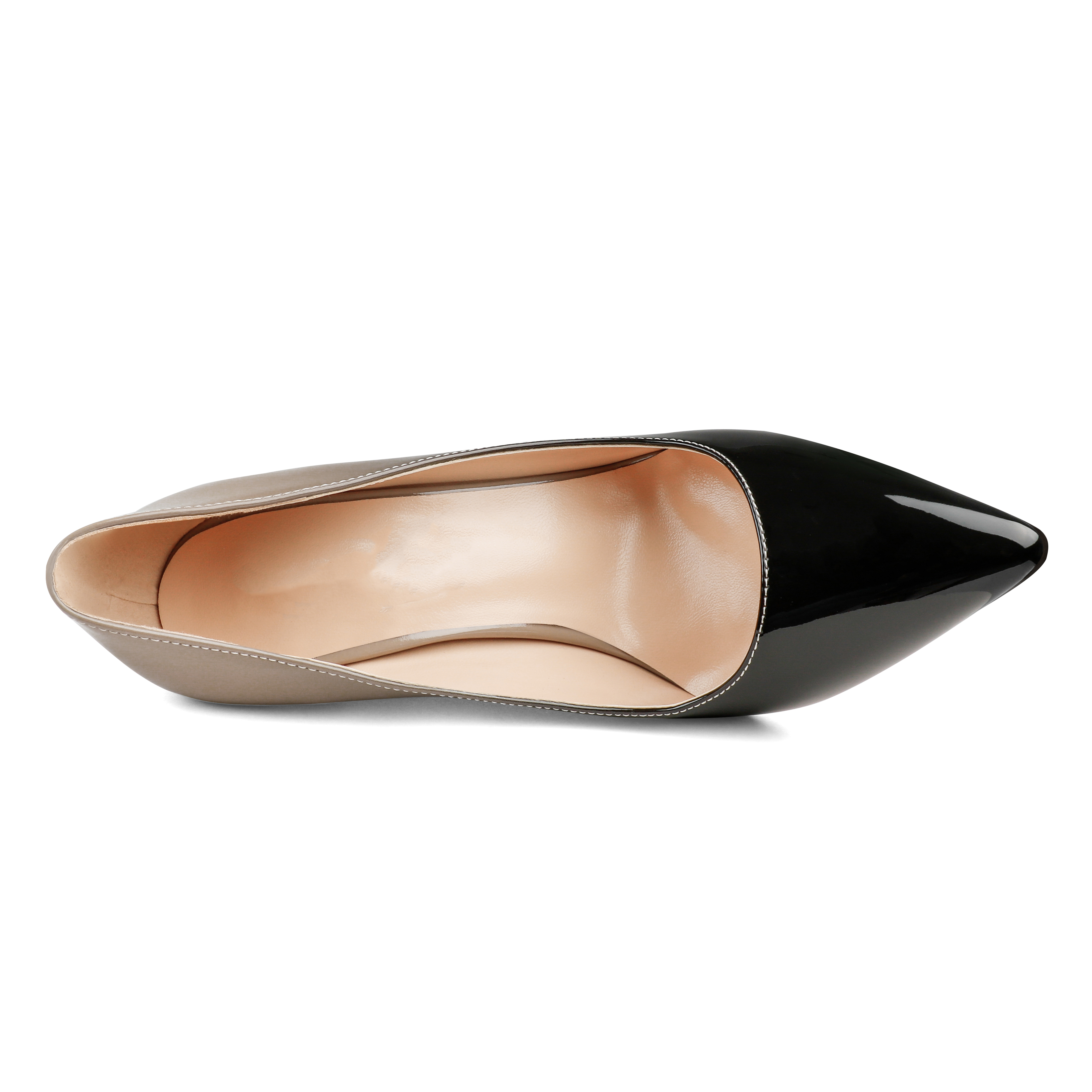 120mm Women's Red Bottom Gradient High Heels Pointed Toe Fashion Patent Stiletto Pumps-MERUMOTE