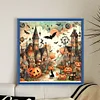 (Stamped/Counted) Halloween House-11CT Cross Stitch 50*50cm/19.69*19.69in